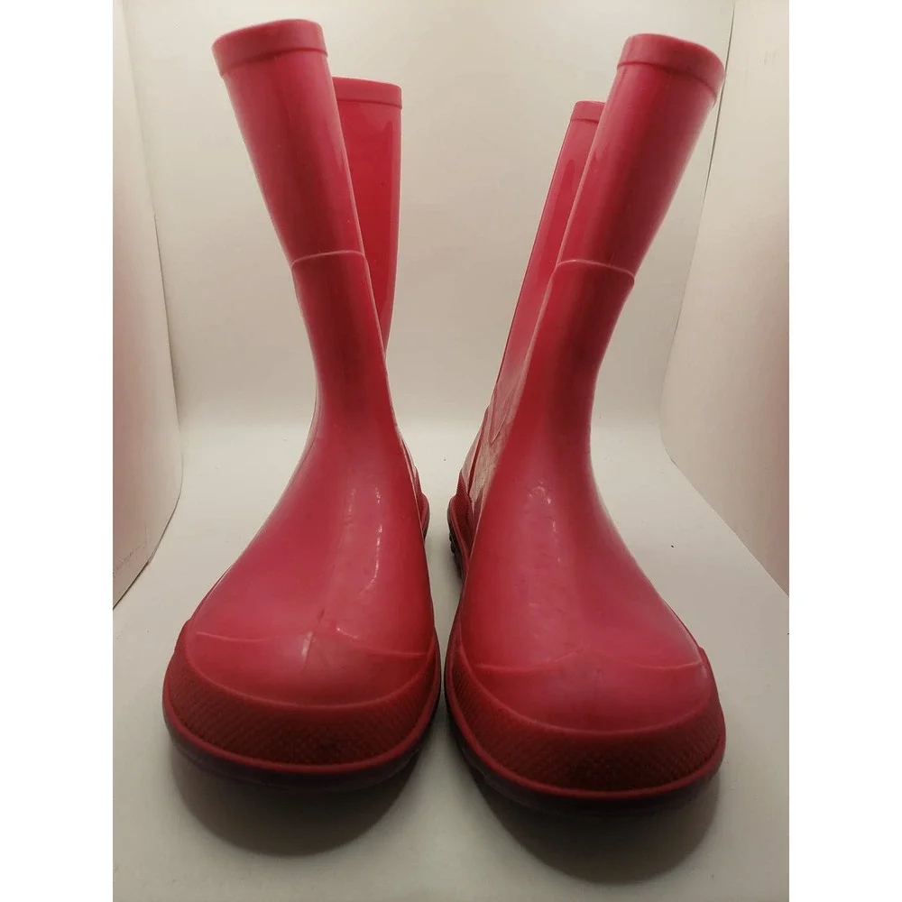 Kids Pink Rain Boots Purple Sole Waterproof Rubber Boots Size 9-10 Canada